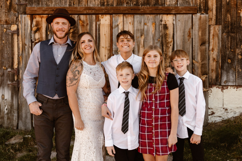 Immediate family portrait