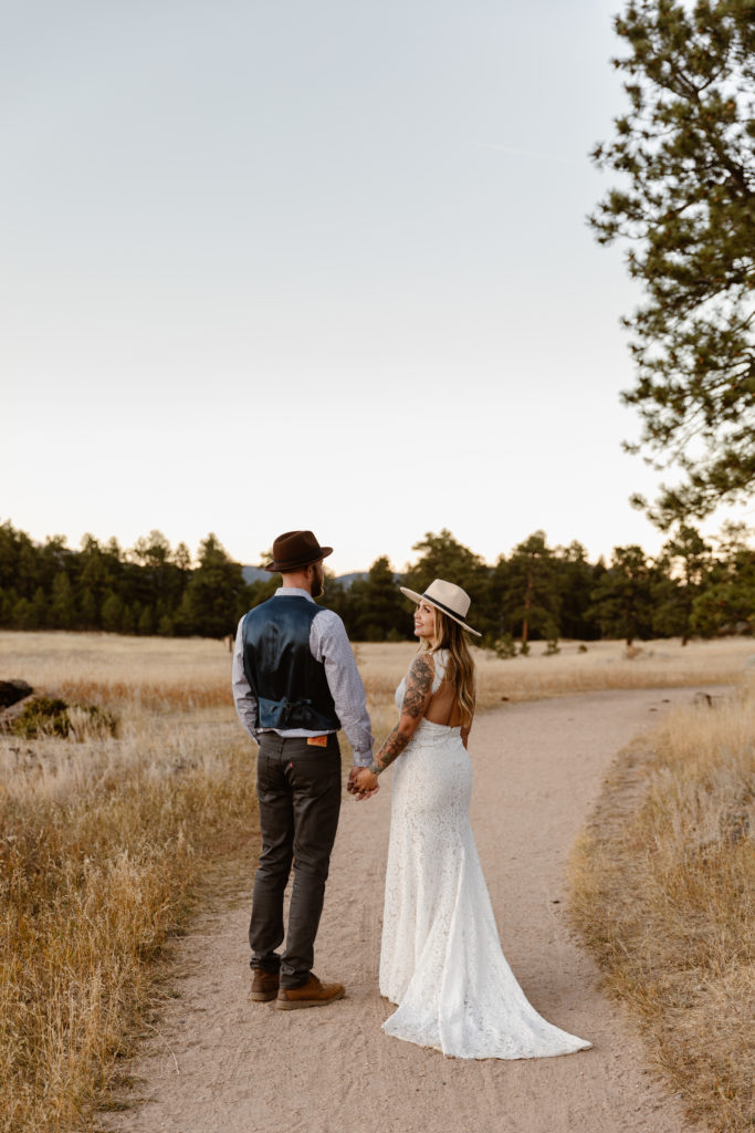 Bride and groom portrait