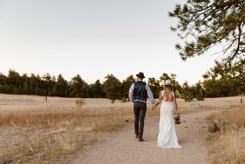 Bride and groom portrait