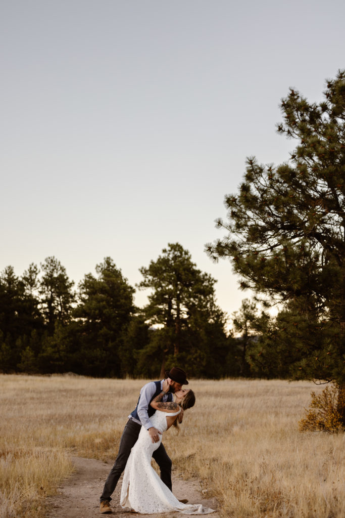 Bride and groom portrait