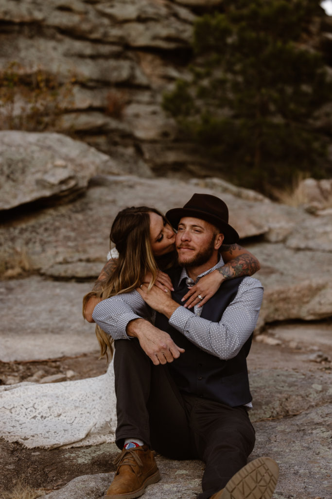 Bride and groom portrait