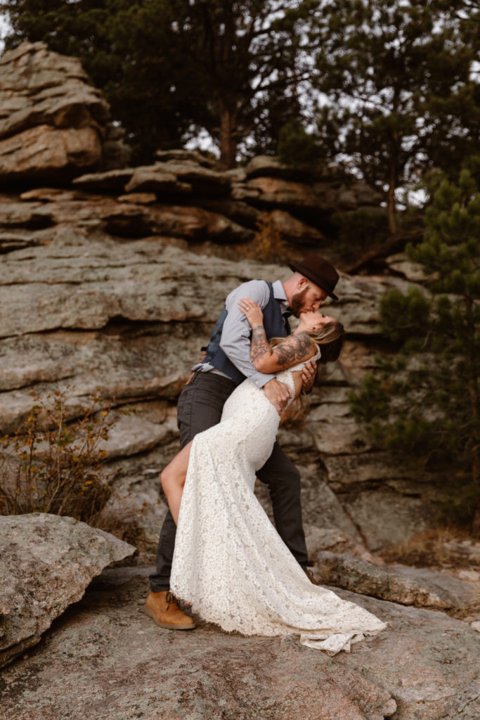 Bride and groom portrait