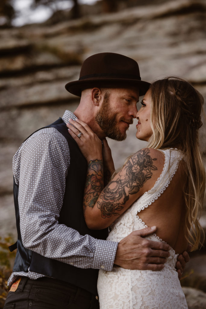 Bride and groom portrait