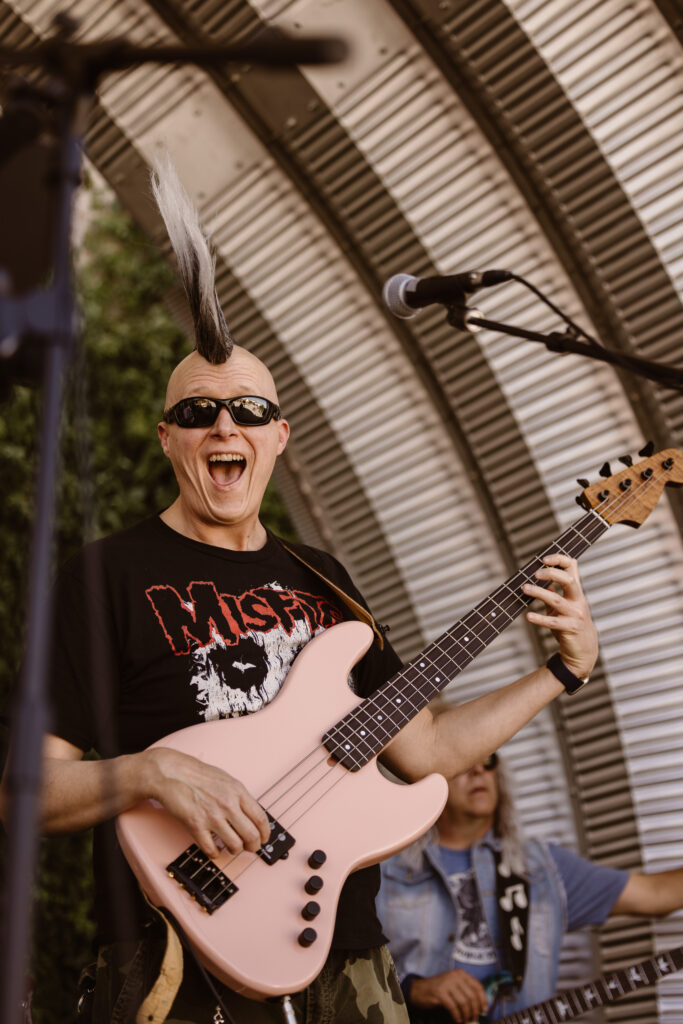 Man playing the bass