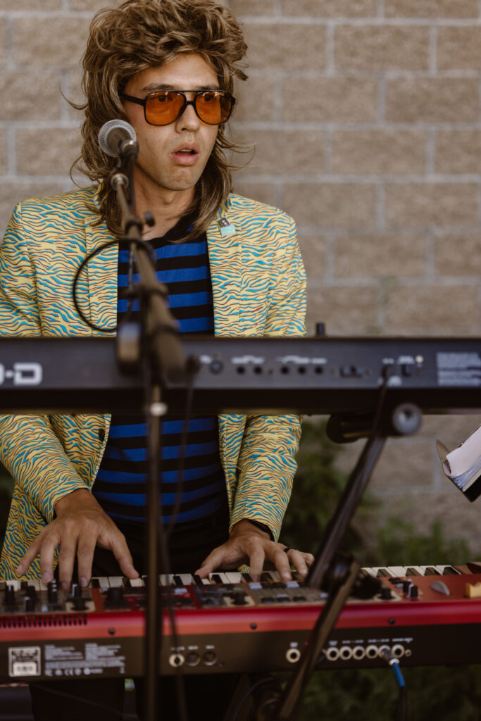 Man playing the keyboard