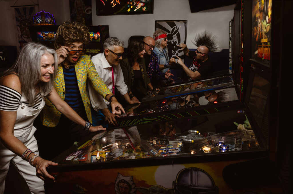 5280 Band playing arcade games