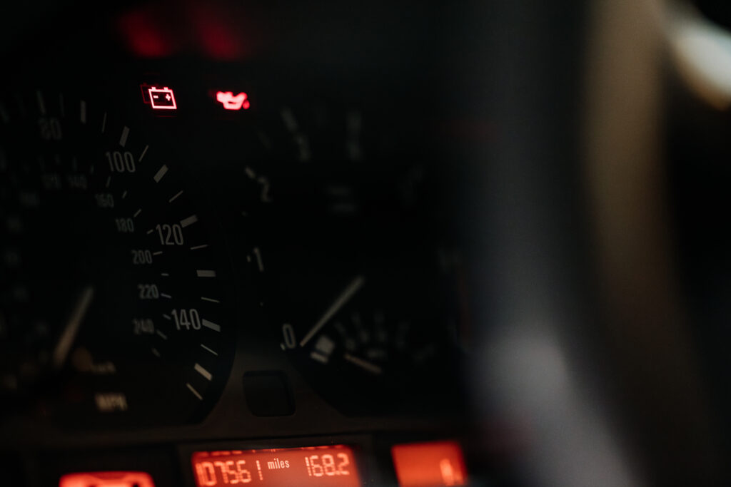 Check engine lights in a car